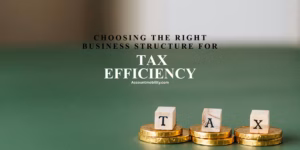 Right Business Structure for Tax Efficiency